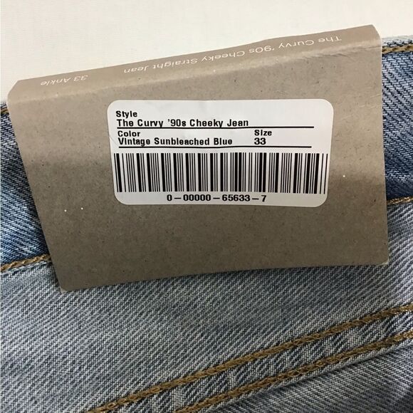 Everlane The Curvy 90’s Cheeky Jeans New Size 33 - Picture 10 of 12